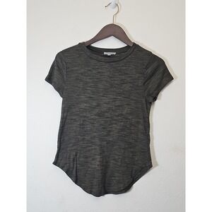 Charlotte Russe Womens T-Shirt Small Green Short Sleeve‎ Round Neck